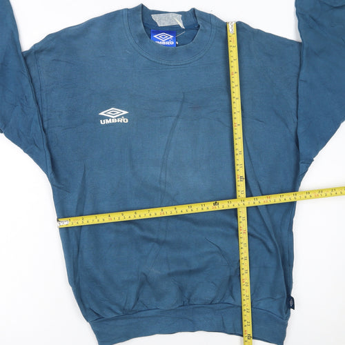 Umbro Boys Blue Pullover Crew Neck Sweatshirt Size 164cm