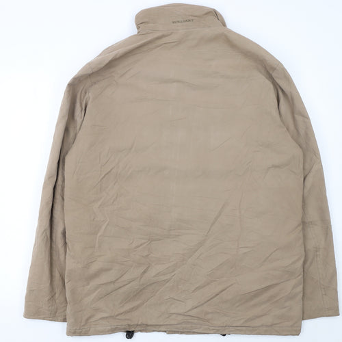 Burberry Men’s Beige Full Zip Lined Jacket Size L