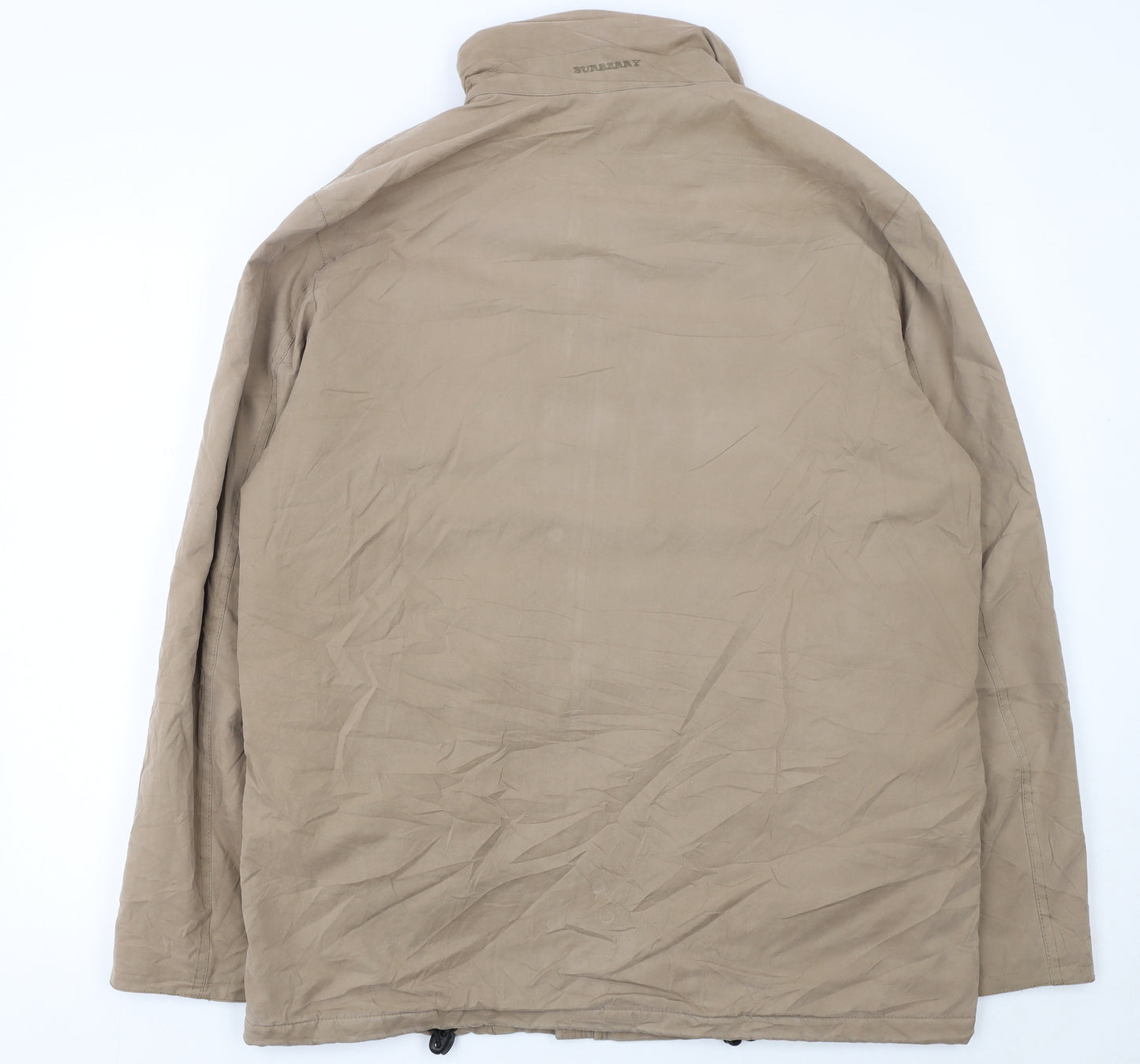 Burberry Men’s Beige Full Zip Lined Jacket Size L