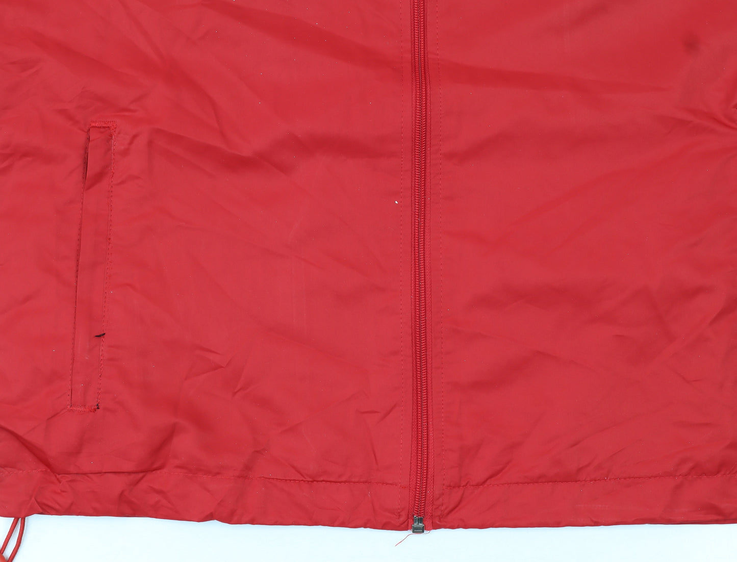 Puma Men's Red L Windbreaker Hooded Lightweight Active Jacket