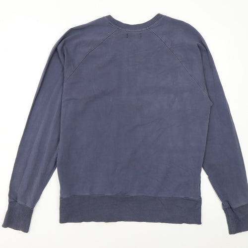Guess Luxury Jeans Womens Blue Crew Neck Pullover Sweatshirt M