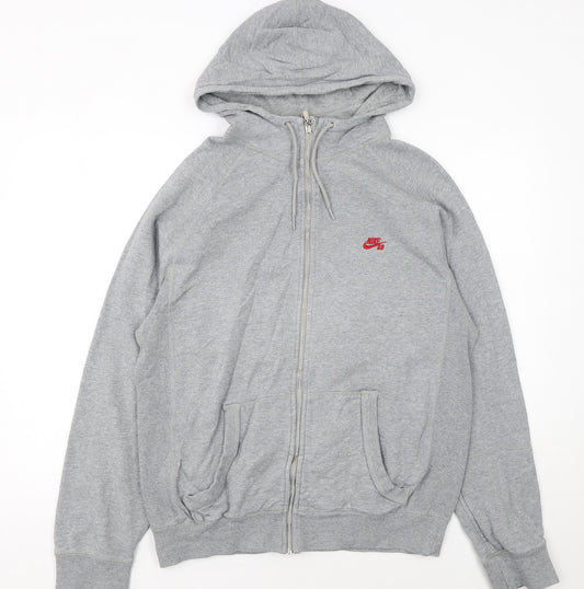 Nike SB Men's Grey Full Zip Hoodie Size M Regular Fit