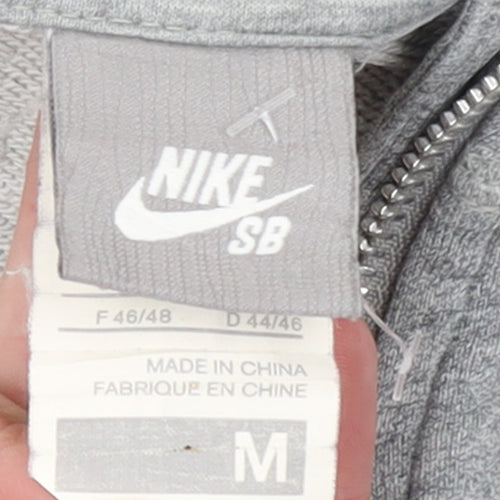 Nike SB Men's Grey Full Zip Hoodie Size M Regular Fit