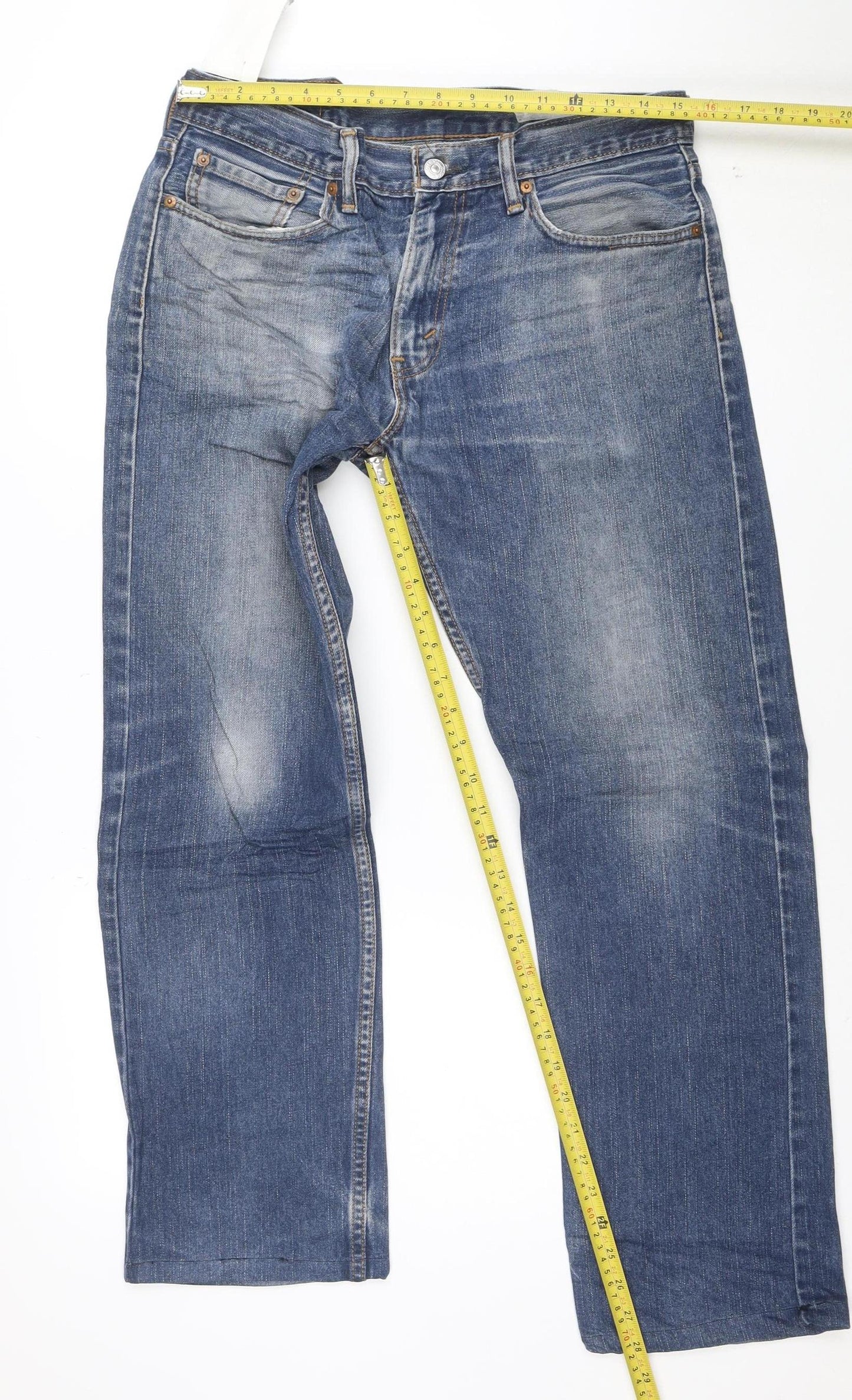 Levi’s 501 Men’s Blue Straight Leg Denim Jeans 32W 32L