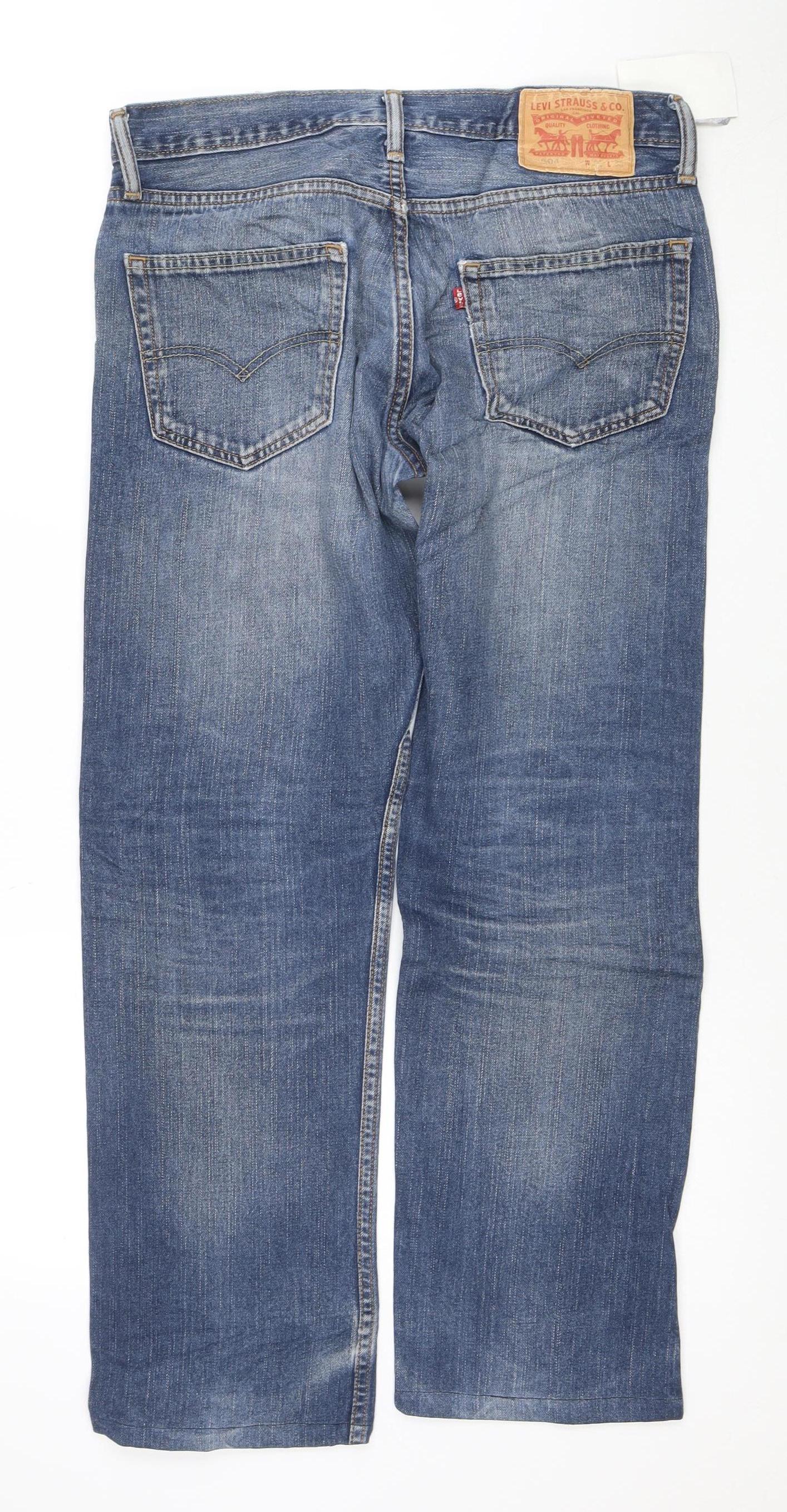 Levi’s 501 Men’s Blue Straight Leg Denim Jeans 32W 32L