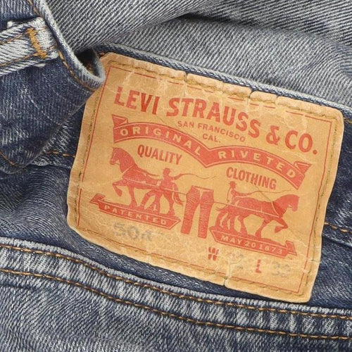 Levi’s 501 Men’s Blue Straight Leg Denim Jeans 32W 32L