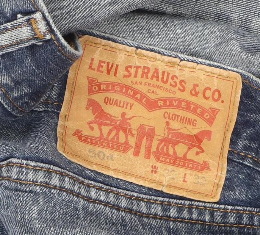 Levi’s 501 Men’s Blue Straight Leg Denim Jeans 32W 32L