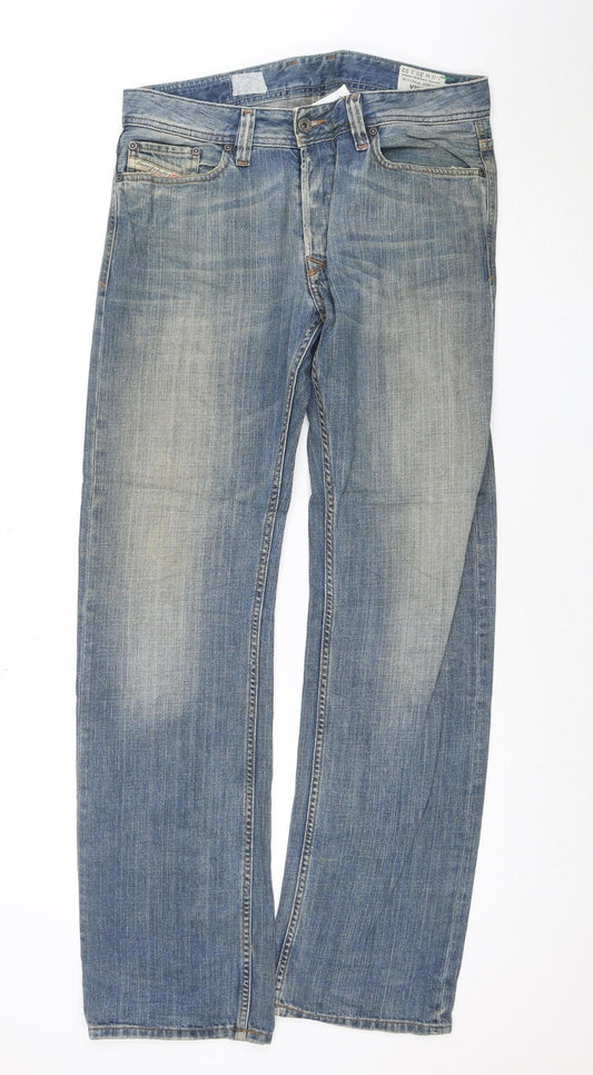 Diesel Men's Blue Viker Regular Straight Stretch Jeans W30 L32