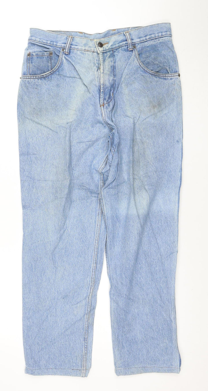Levi's Men's Blue 34 Regular Straight Denim Jeans Made in USA
