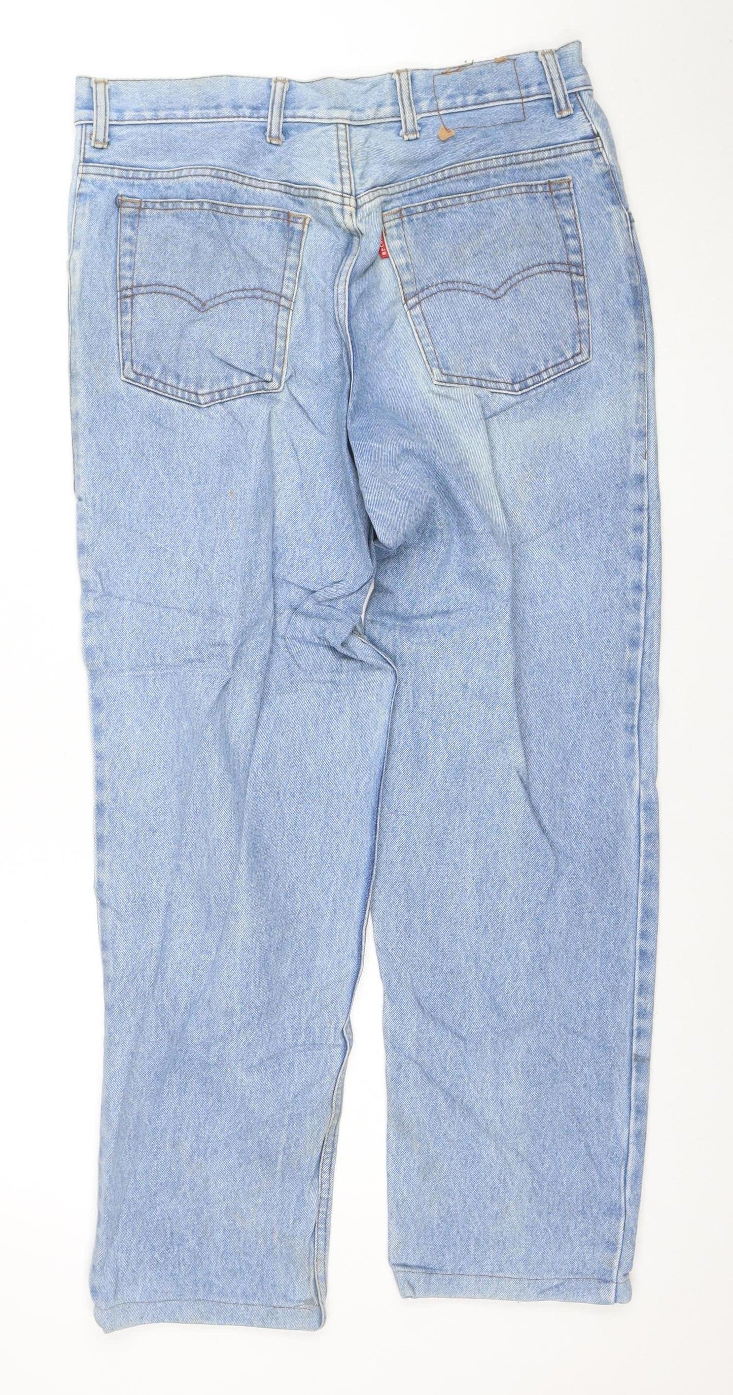 Levi's Men's Blue 34 Regular Straight Denim Jeans Made in USA