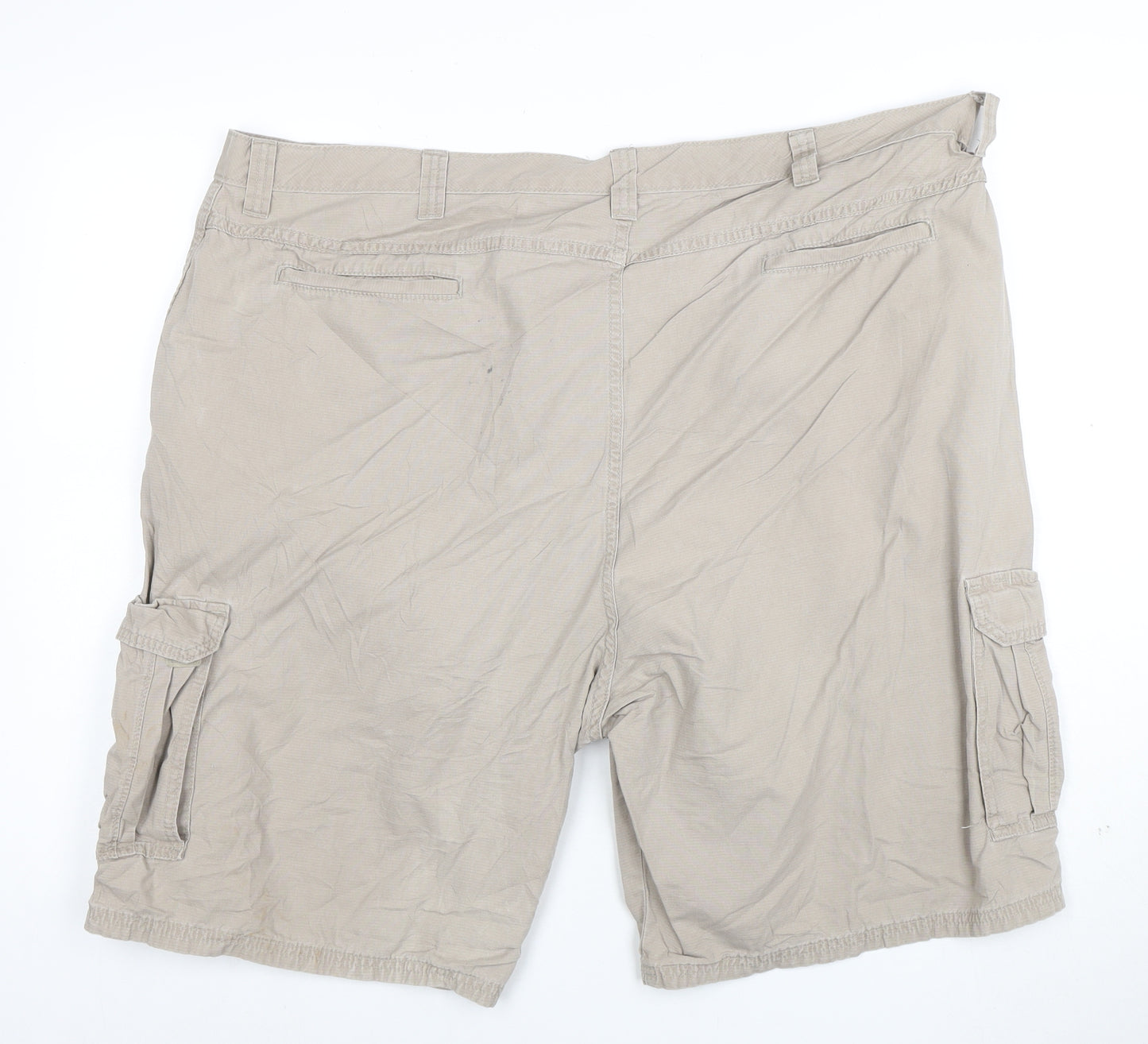Wrangler Men's Beige Cargo Shorts Size 46 Regular Fit Cotton