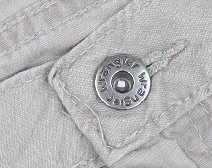 Wrangler Men's Beige Cargo Shorts Size 46 Regular Fit Cotton