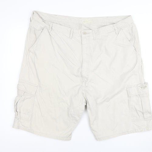 Wrangler Men's Beige Cargo Shorts Size 44 Cotton Casual
