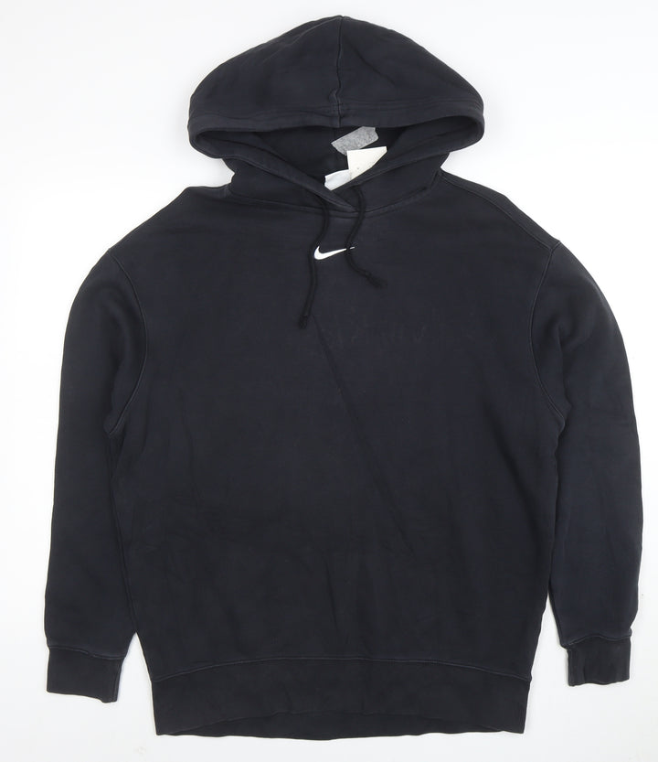 Nike Women's Black Small Pullover Hoodie Cotton Blend