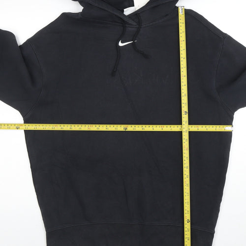 Nike Women's Black Small Pullover Hoodie Cotton Blend