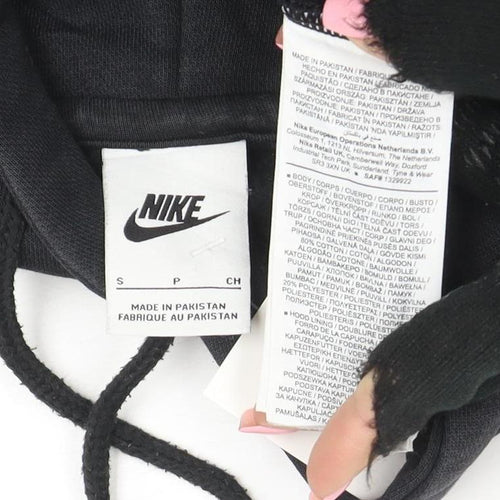 Nike Women's Black Small Pullover Hoodie Cotton Blend