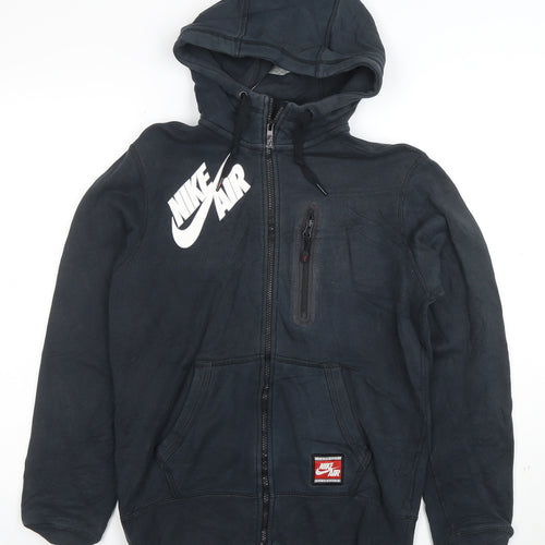 Nike Air Men's Black Full Zip Hoodie Size S Graphic Sportswear