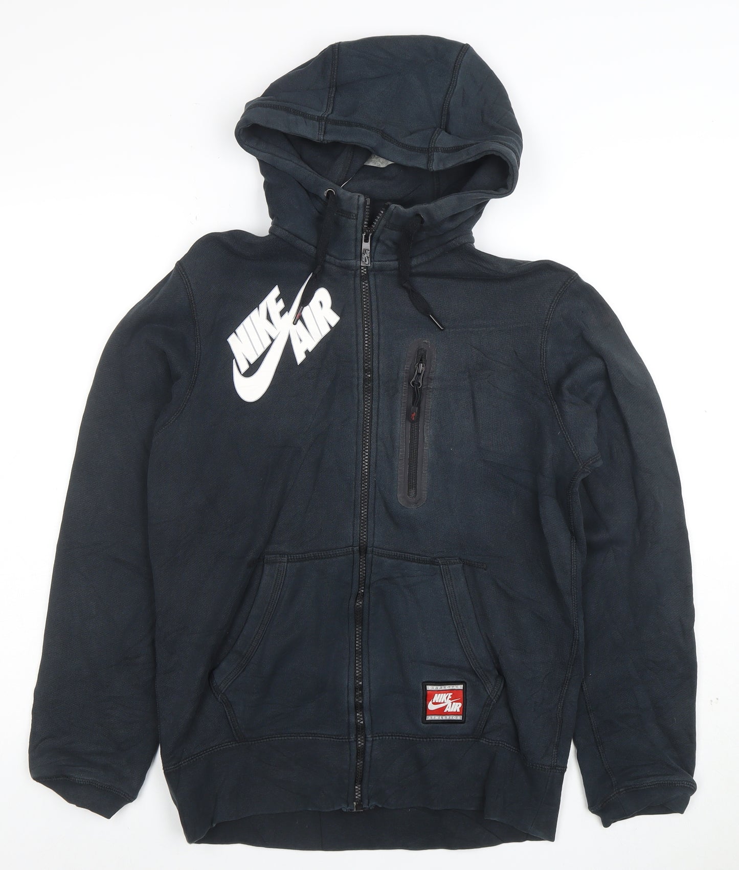 Nike Air Men's Black Full Zip Hoodie Size S Graphic Sportswear
