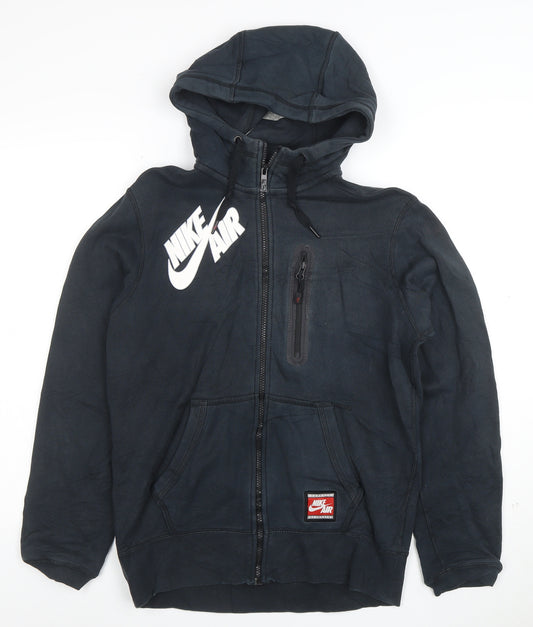 Nike Air Men's Black Full Zip Hoodie Size S Graphic Sportswear