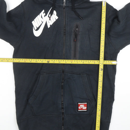 Nike Air Men's Black Full Zip Hoodie Size S Graphic Sportswear