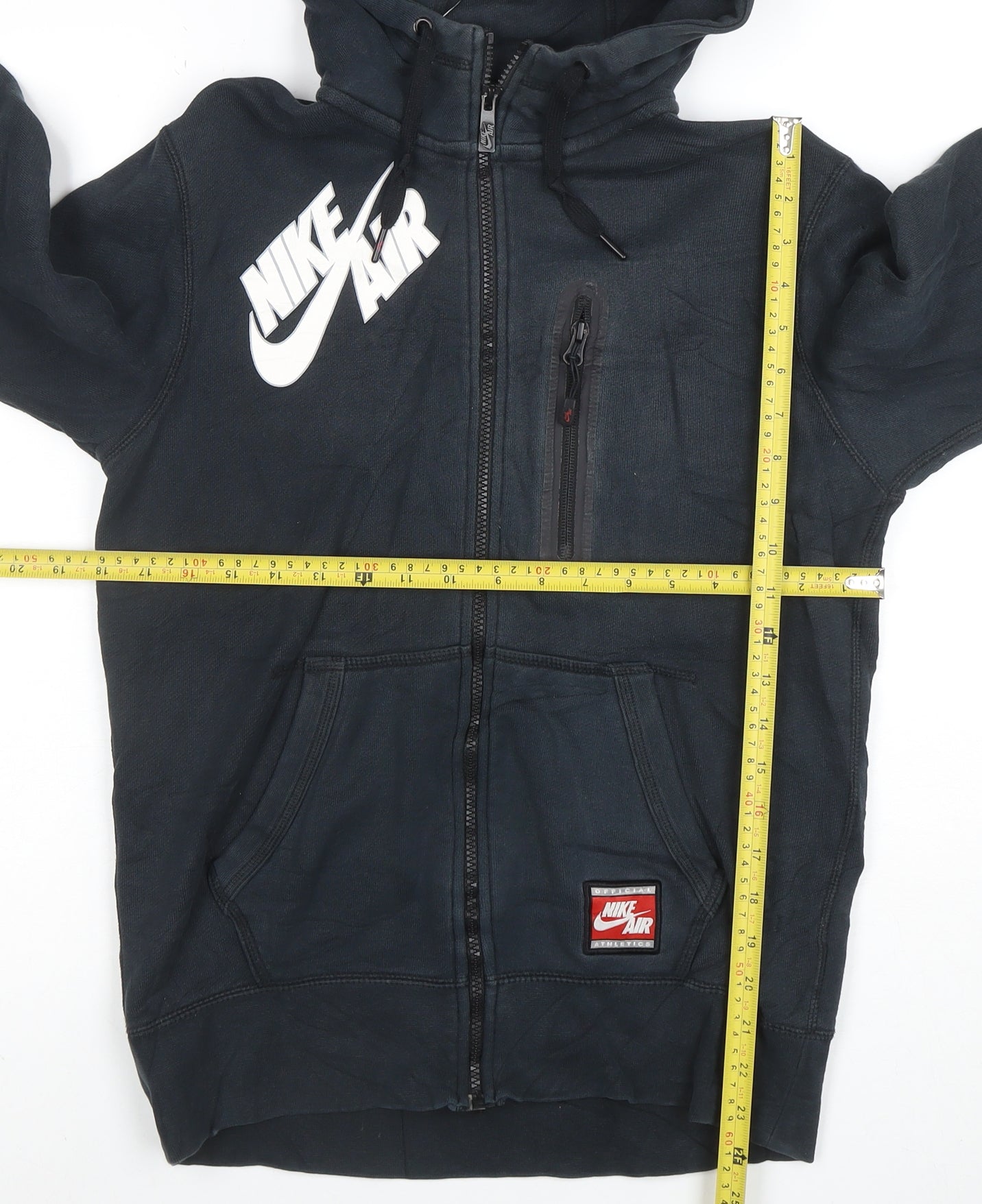 Nike Air Men's Black Full Zip Hoodie Size S Graphic Sportswear