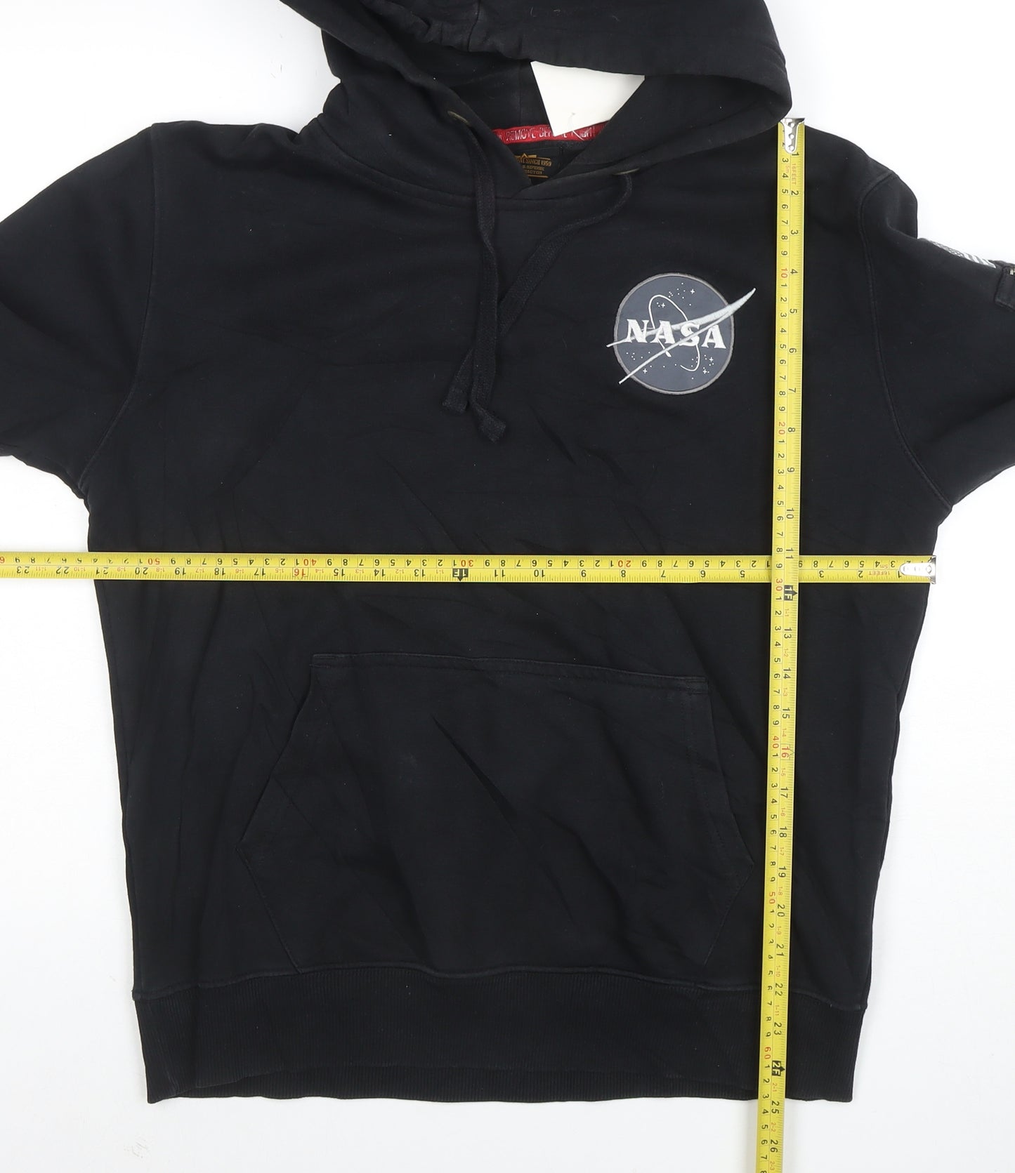 Alpha Industries NASA Black Men's Medium Pullover Hoodie