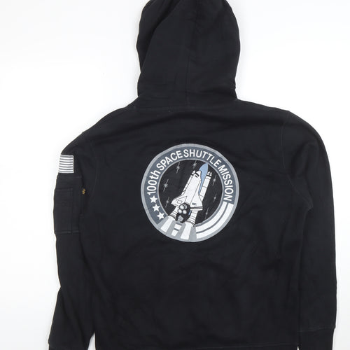 Alpha Industries NASA Black Men's Medium Pullover Hoodie