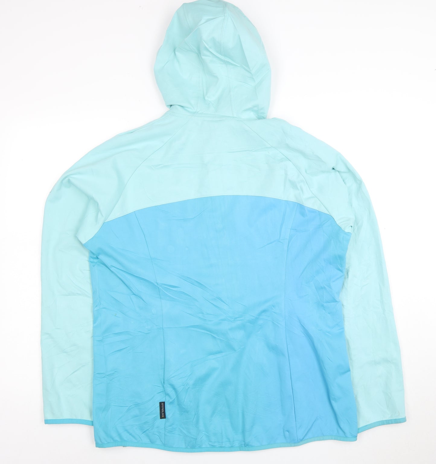 Jack Wolfskin Women's Blue Lightweight Hooded Windbreaker Jacket Size 18