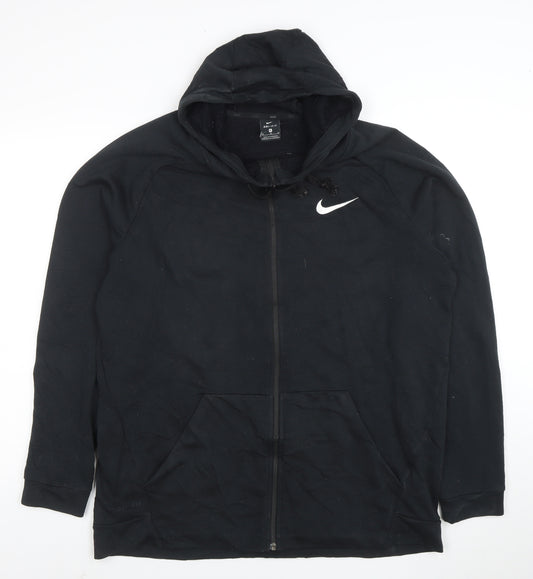Nike Mens Black XL Full Zip Dri-FIT Hoodie Sportswear