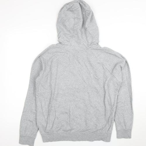 Nike Men's Grey Pullover Hoodie M Logo Graphic Sportswear