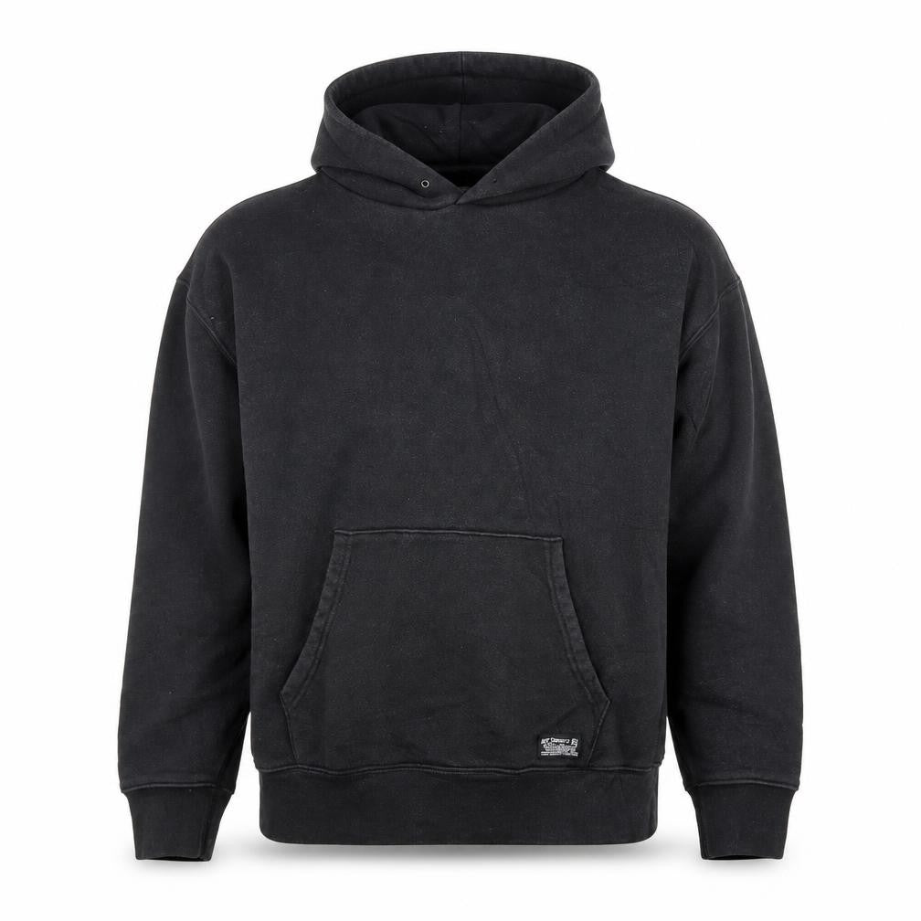 Front view of Levi's Men's Black Pullover Hoodie Fleece Regular Fit, size S