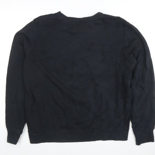 Nike Women’s Black M Pullover Sweatshirt Crew Neck Cotton Blend