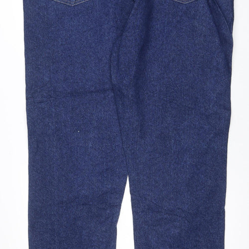 Wrangler Men's Blue Straight Leg Denim Jeans 32W 32L Regular Fit