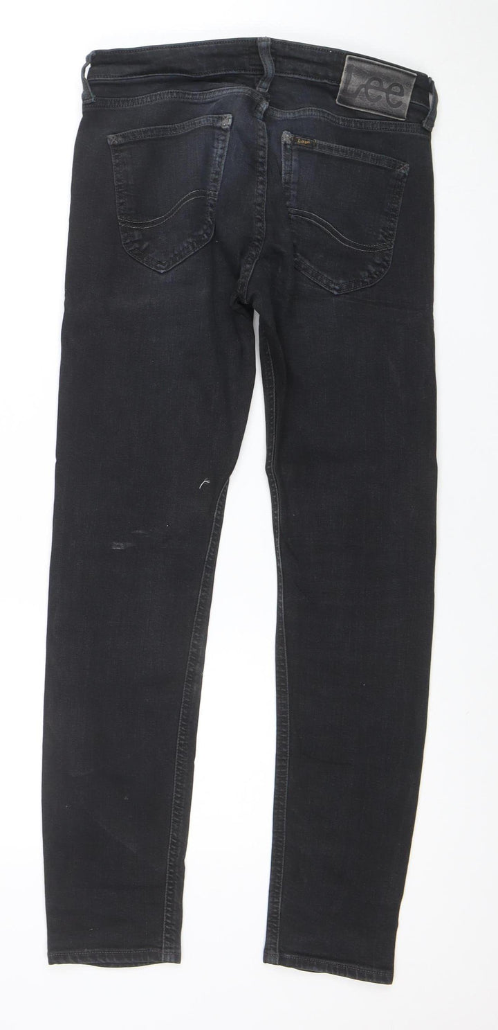 Lee Men's Black Malone Slim Fit Straight Leg Jeans W28 L30
