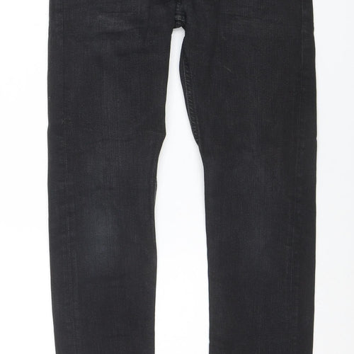 Lee Men's Black Malone Slim Fit Straight Leg Jeans W28 L30