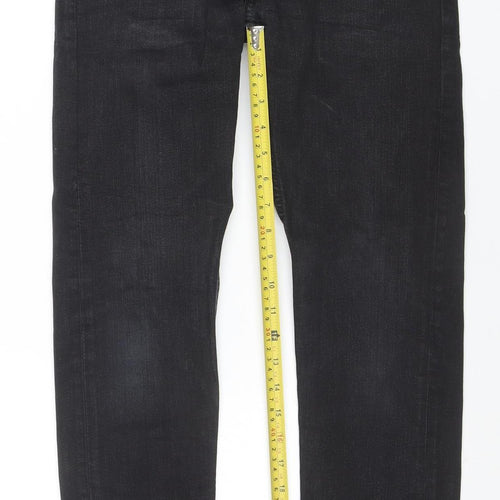 Lee Men's Black Malone Slim Fit Straight Leg Jeans W28 L30