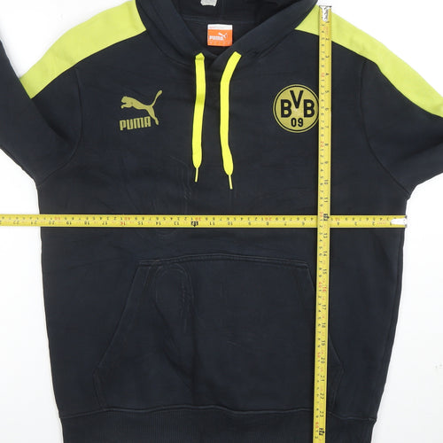 Puma Men’s Black BVB Hoodie Small Pullover Hooded Sweatshirt