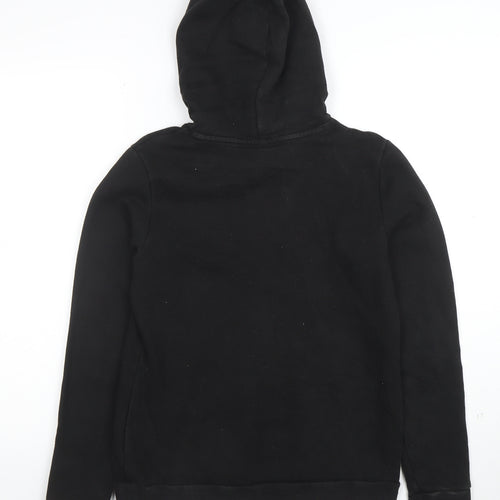 Puma Womens Black Medium Hoodie Pullover Long Sleeve Logo