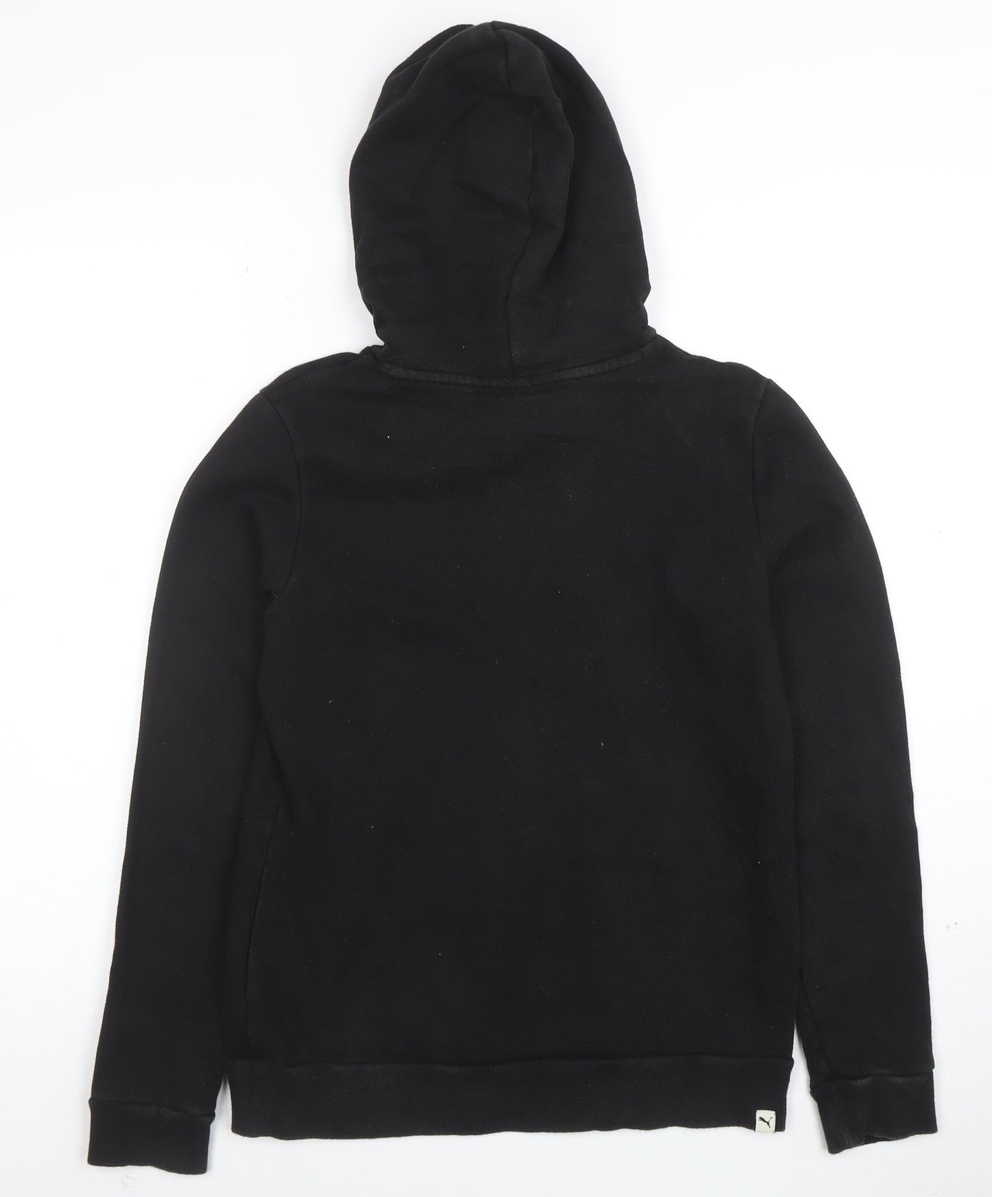 Puma Womens Black Medium Hoodie Pullover Long Sleeve Logo