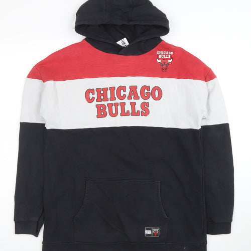 NBA Chicago Bulls Teens Black Red Pullover Hoodie 14 Plus