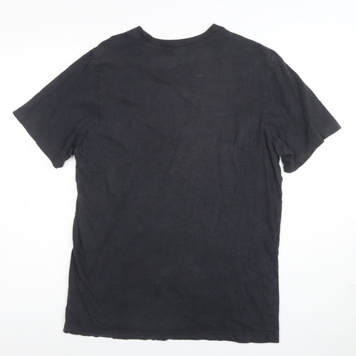 Nike Men's Black Crew Neck Cotton Short Sleeve T-Shirt Size M
