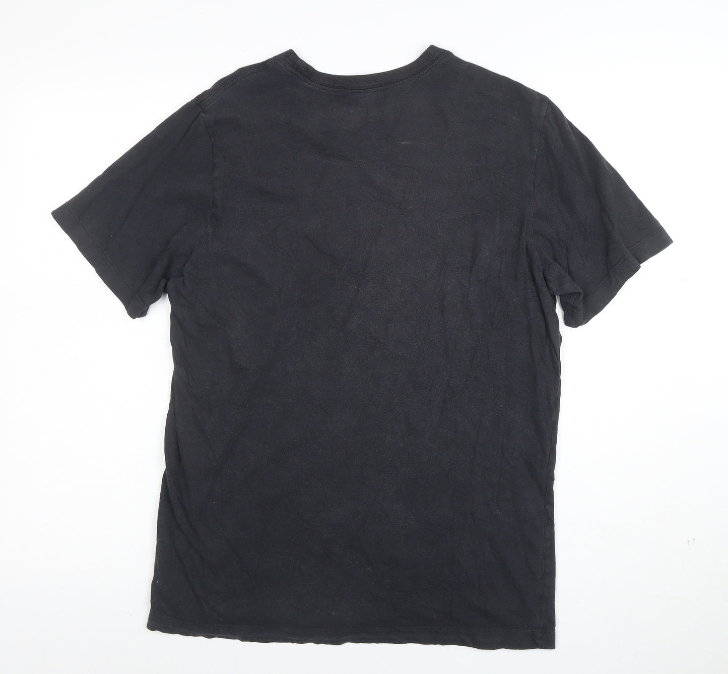 Nike Men's Black Crew Neck Cotton Short Sleeve T-Shirt Size M