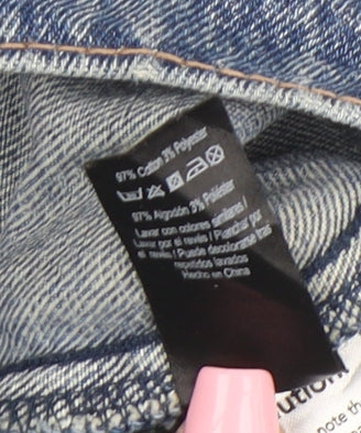 George Women’s Blue Denim Jacket Size 12 Classic Buttoned Casual