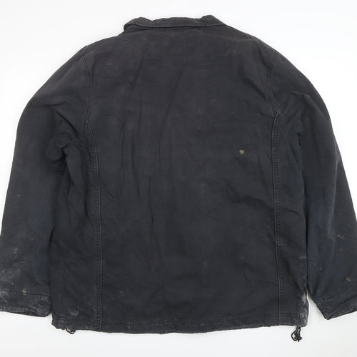 Tommy Hilfiger Men’s Black XL Windbreaker Jacket Cotton Nylon