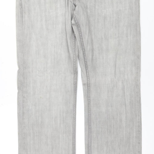 Levi's Men's Grey 514 Slim Straight Denim Jeans 33W x 30L