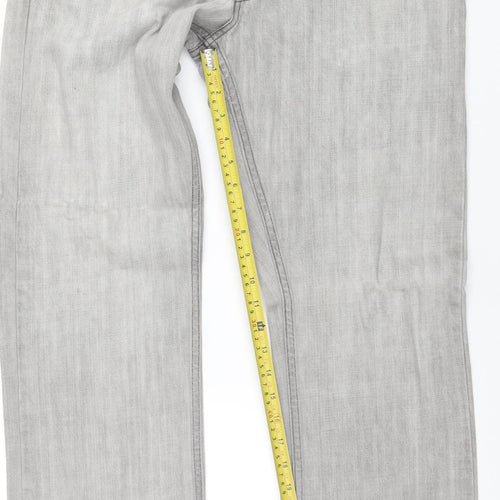 Levi's Men's Grey 514 Slim Straight Denim Jeans 33W x 30L