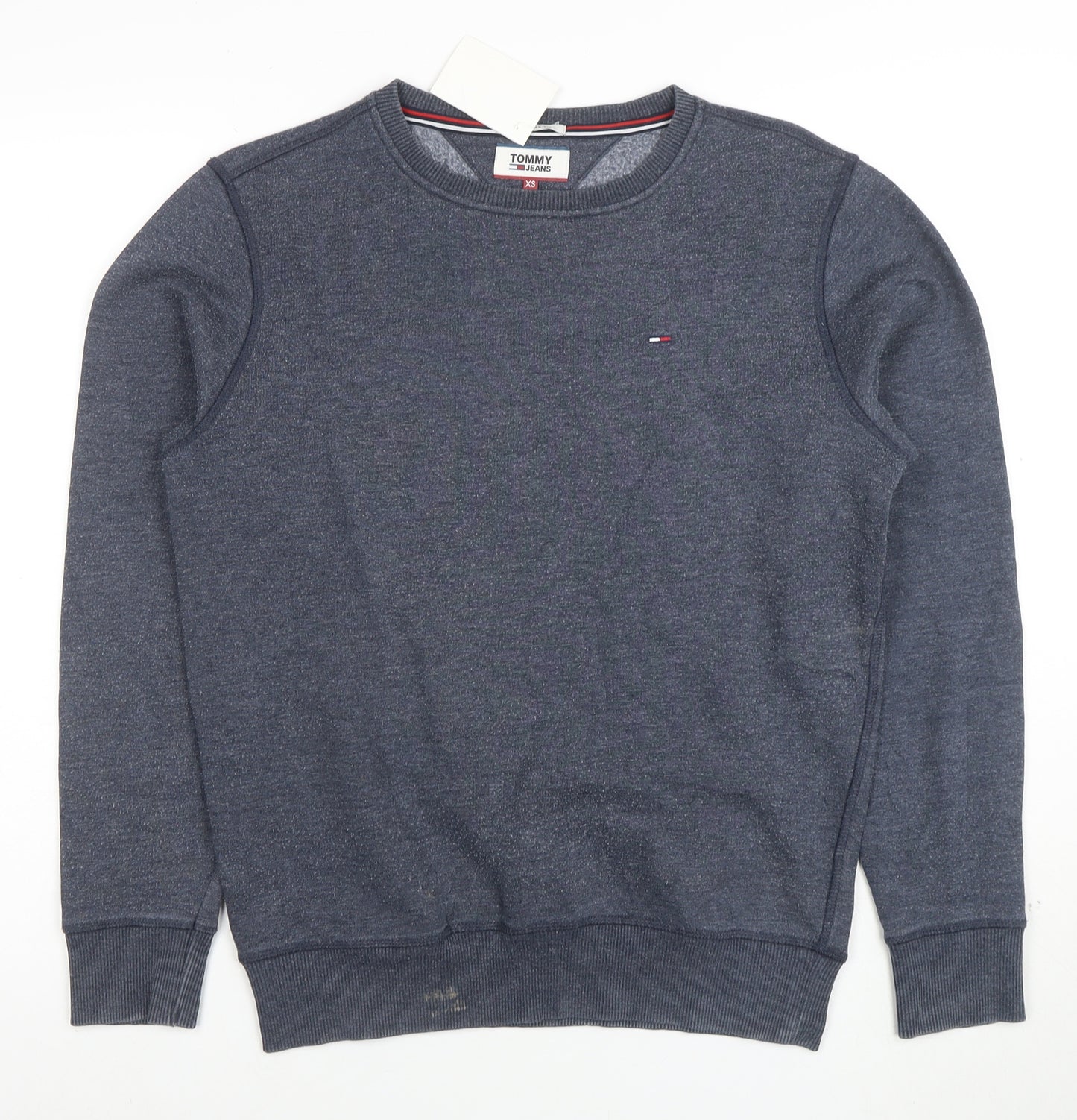 Tommy Jeans Men Blue XS Classic Fit Crew Neck Sweatshirt