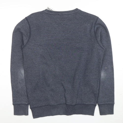 Tommy Jeans Men Blue XS Classic Fit Crew Neck Sweatshirt