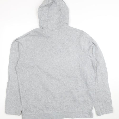 Nike Men's Grey Full Zip Hoodie Size L Regular Fit Sportswear