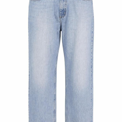 Lee Men's Blue 38x32 Relaxed Straight Leg Denim Jeans